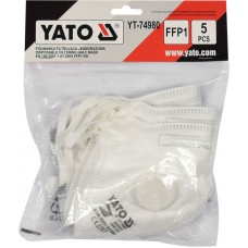 YATO Set 5 masti de protectie cu supapa pentru pra..